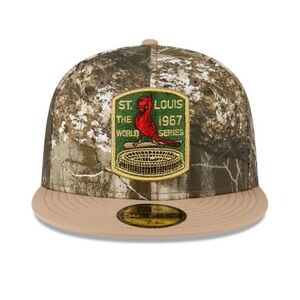 NWT Sz 7 1/4 Real Tree St. Louis Cardinals 59FIFTY Fitted Hat